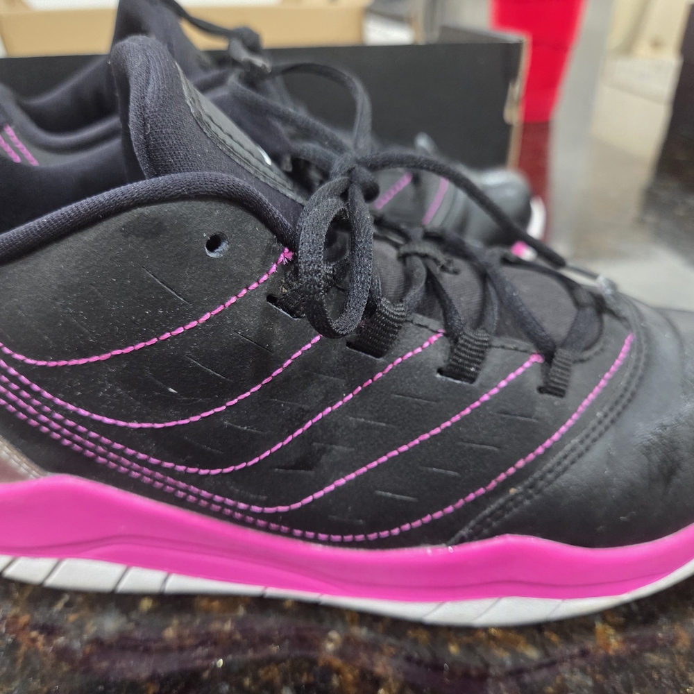 Jordan Black and Pink Kids Sneakers